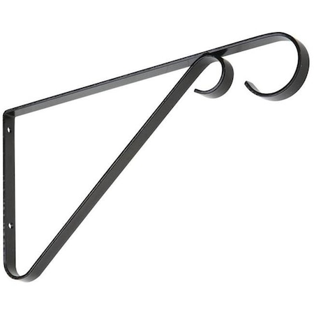 Homepage 9 in. Hanging Plant Brackets N274-563; Black HO426797